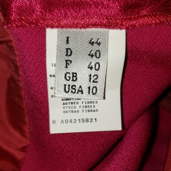 Moschino Cheap And Chic Burgundy Dress Size 10 - Picture 3 of 8